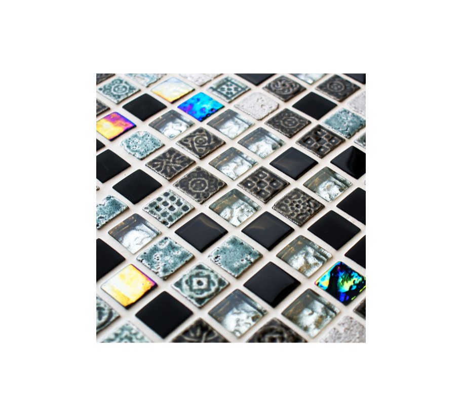 Aztec Glass and Stone Mosaic Tiles
